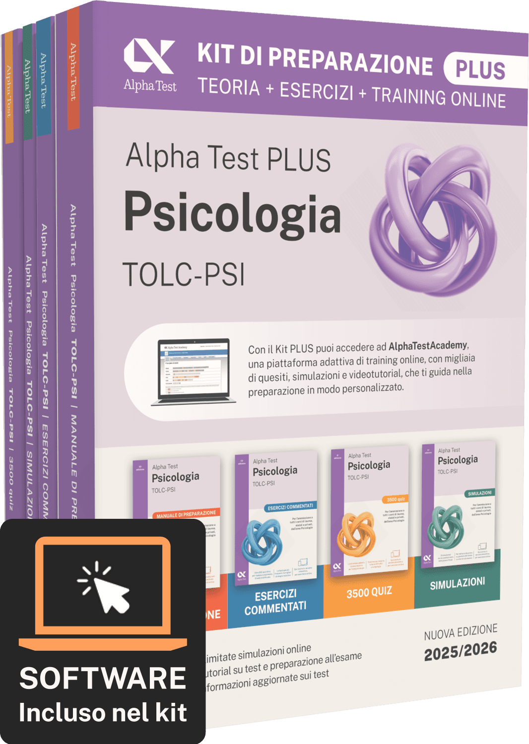 Alpha Test Plus Psicologia TOLC-PSI - Kit di preparazione Plus